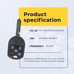 UrbanX Replacement 2013-2015 Lincoln Navigator Key Fob – Fcc: Cwtwb1U793, Ouc6000022, 164-R8000 – Pn: 164-R8000 – 5 Button - Image 5