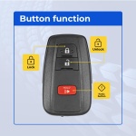 UrbanX Replacement 2021 Toyota RAV4 Key Fob – Fcc: Hyq14Fbc – Pn: 8990H-0R0108990H-0R210 – 3 Button - Image 2