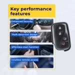 UrbanX (2-Pack) Replacement 2006-2008 Lexus Es350, IS250 Key Fob – Fcc: Hyq14Aab – Pn: 89904-30270 – 4 Button - Image 7