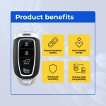 UrbanX Replacement 2019-2020 Hyundai Santa Fe Key Fob – Fcc: Tq8-Fob-4F19 – Pn: 95440-S1000 – 4 Button - Image 6