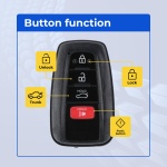 UrbanX (2-Pack) Replacement 2021 Toyota Corolla Key Fob – Fcc: Hyq14Fbn – Pn: 8990H-02030 – 4 Button - Image 2
