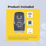 UrbanX (2-Pack) Replacement 2019-2024 RAM 1500 Key Fob – Fcc: Oht-4882056, Oht4882056 – Pn: 68584156, 68584156Aa – 6 Button - Image 3