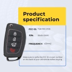 UrbanX (2-Pack) Replacement 2016-2019 Hyundai Tucson Key Fob – Fcc: Tq8-Rke-4F25 – Pn: 95430-D3010 – 4 Button - Image 5