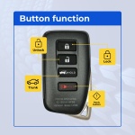 UrbanX (2-Pack) Replacement 2017 Lexus RX350 Key Fob – Fcc: Hyq14Fbb – Pn: 89904-0E160 – 4 Button - Image 2