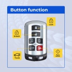 UrbanX (2-Pack) Replacement 2018 Toyota Sienna Key Fob – Fcc: Hyq14Adr – Pn: 89904-08010 – 6 Button - Image 2