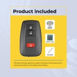 UrbanX Replacement 2016 Toyota Prius Key Fob – Fcc: Hyq14Fbc – Pn: 89904-47530, 8990447530 – 3 Button - Image 3