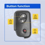 UrbanX Replacement 2011 Lexus RX350 Key Fob – Fcc: Hyq14Acx – Pn: 89904-48481 – 3 Button - Image 2