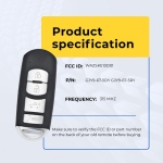 UrbanX Replacement 2018 Mazda 6 Key Fob – Fcc: Wazske13D01 – Pn: Gjy9-67-5Dy, Gjy9-67-5Ry, Gjy9675Ry – 4 Button - Image 5