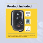 UrbanX (2-Pack) Replacement 2012 Lexus IS250 / IS350 Key Fob – Fcc: Hyq14Aem, Hyq14Aab – Pn: 89904-50380 – 4 Button - Image 3