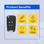 UrbanX Replacement 2012-2017 Buick Verano Key Fob – Fcc: Oht01060512 – Pn: 13504199, 13574863, 13504259, 13504204 – 5 Button - Image 6