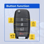 UrbanX Replacement 2015-2020 Kia Sorento Key Fob – Fcc: Osloka-910T – Pn: 95430-C5100 – 4 Button - Image 2