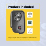 UrbanX Replacement 2011-2017 Lexus CT200h Key Fob – Fcc: Hyq14Acx – Pn: 89904-48481 – 3 Button - Image 3