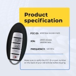 UrbanX Replacement 2023 Nissan Versa Key Fob – Fcc: Kr5Txn4 – Pn: 285E3-6Ca6A – 5 Button - Image 5