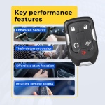 UrbanX Replacement 2018-2019 GMC Sierra Key Fob – Fcc: Hyq1Ea – Pn: 13508398, 13529632, 13591396 – 5 Button - Image 7