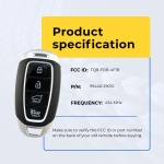 UrbanX Replacement 2018-2020 Hyundai Kona Key Fob – Fcc: Tq8-Fob-4F18Part – Pn: 95440-J9010 – 4 Button - Image 5