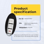 UrbanX Replacement 2009 Nissan Murano Key Fob – Fcc: Kr55Wk49622 – Pn: 285E3-1Aa7A, 285E3-1Aa5A – 3 Button - Image 5