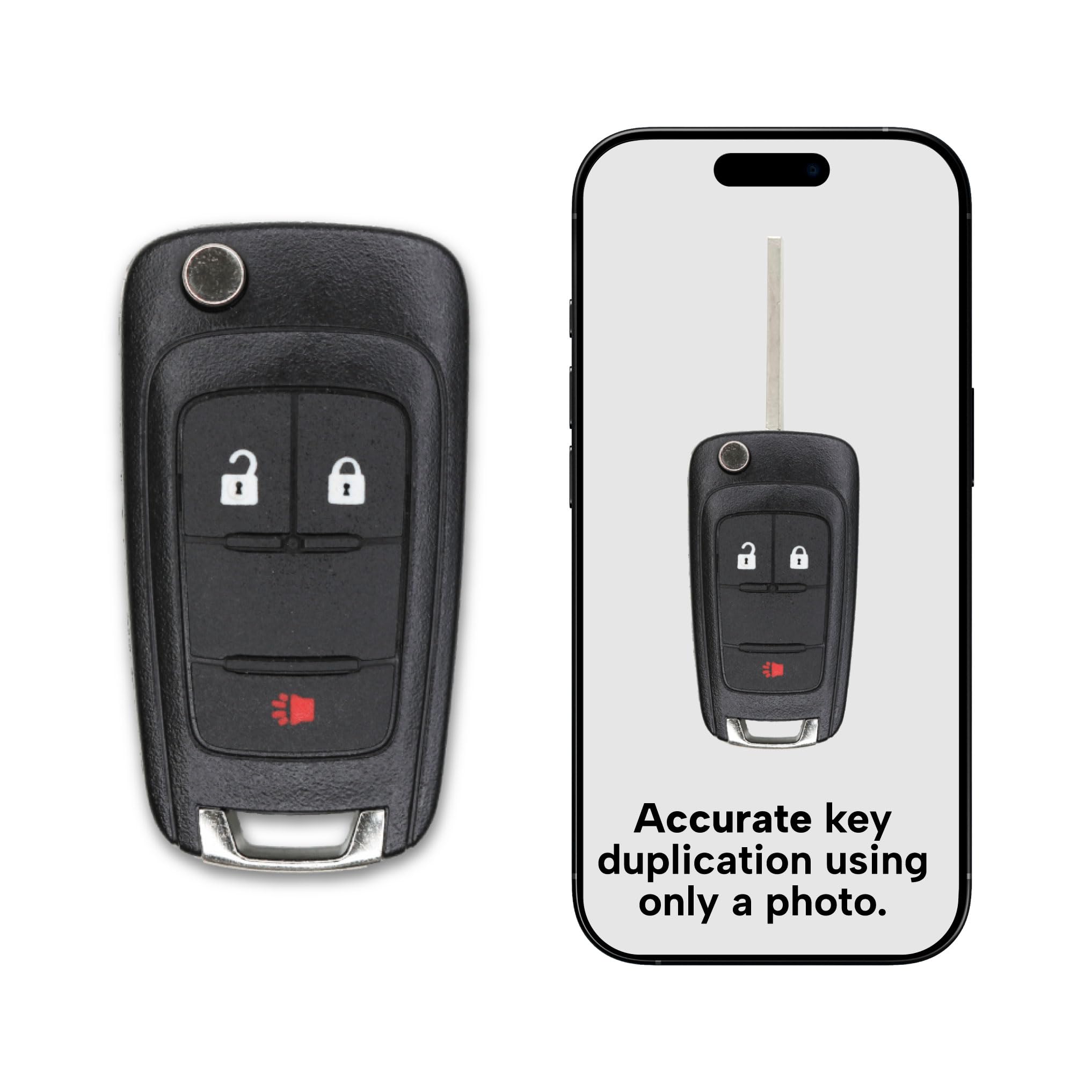 Version 1.0.0 UrbanX Replacement Chevy Equinox, Sonic, Trax, Buick Encore, GMC Terrain Key Fob – Fcc: Oht01060512 – Pn: N/A – 3 Button - Image 1