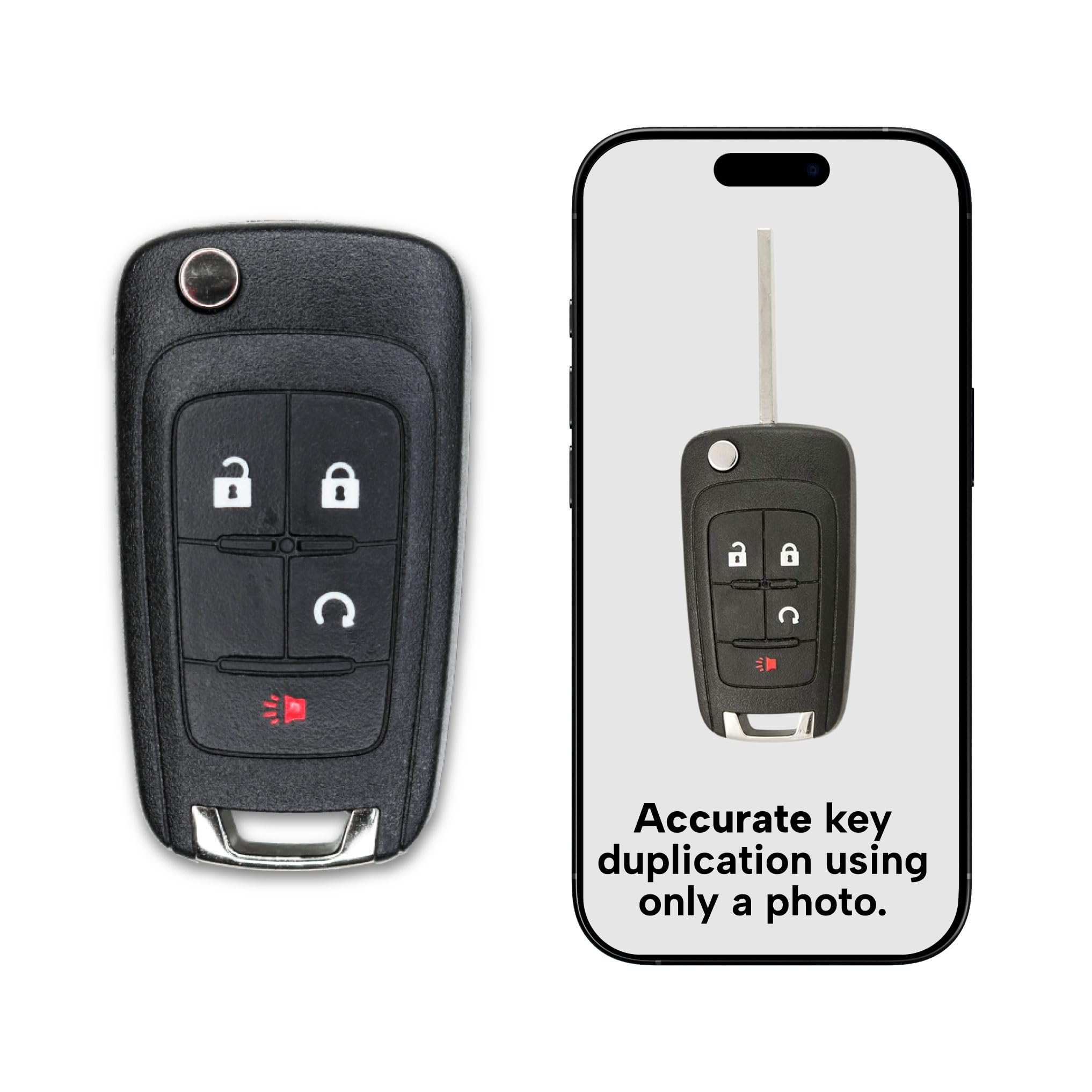 Version 1.0.0 UrbanX Replacement 2010-2019 GM (Chevrolet, Gmc, Buick) Key Fob – Fcc: Oht01060512 – Pn: 20873622 – 4 Button - Image 1