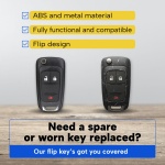 UrbanX Replacement Chevy Equinox, Sonic, Trax, Buick Encore, GMC Terrain Key Fob – Fcc: Oht01060512 – Pn: N/A – 3 Button - Image 5