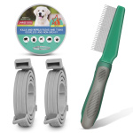 UrbanX Flea and Tick Prevention Collar for Large Dogs - 2 Pack With Comb