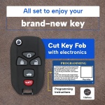 UrbanX Replacement 2007-2017 Buick Cadillac GMC Key Fob – Fcc: Ouc60270 – Pn: N/A – 5 Button - Image 5