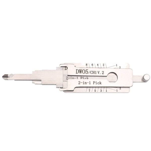 UrbanX Aftermarket Lishi CH1 DW04 DW05 GM 2 Track 2 In 1 Pick & Decoder