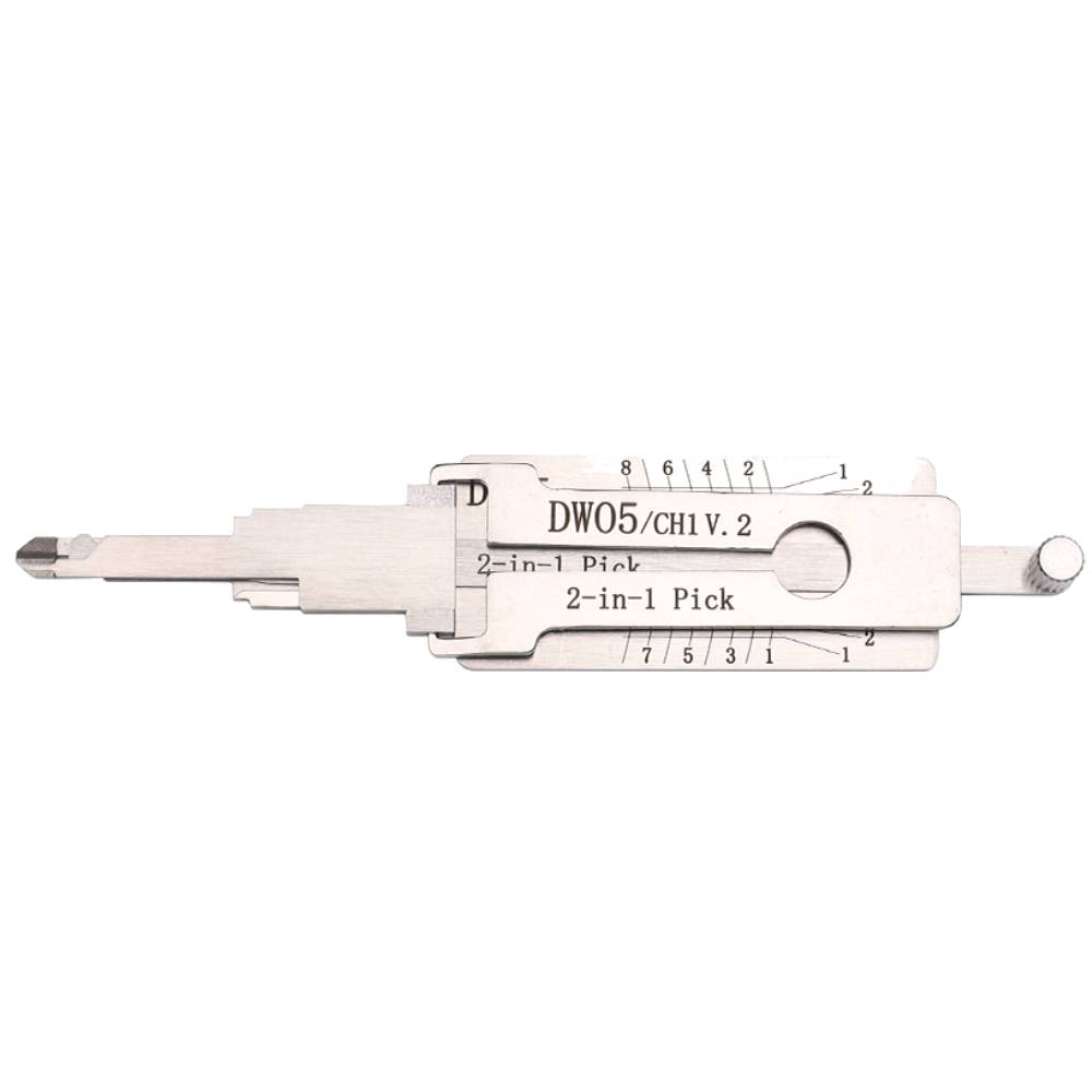 UrbanX Aftermarket Lishi CH1 DW04 DW05 GM 2 Track 2 In 1 Pick & Decoder UrbanX Aftermarket Lishi CH1 DW04 DW05 GM 2 Track 2 In 1 Pick & Decoder