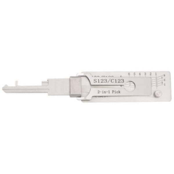 UrbanX Aftermarket Lishi Schlage C123 S123 / 2 in 1 Residential Pick & Decoder AG