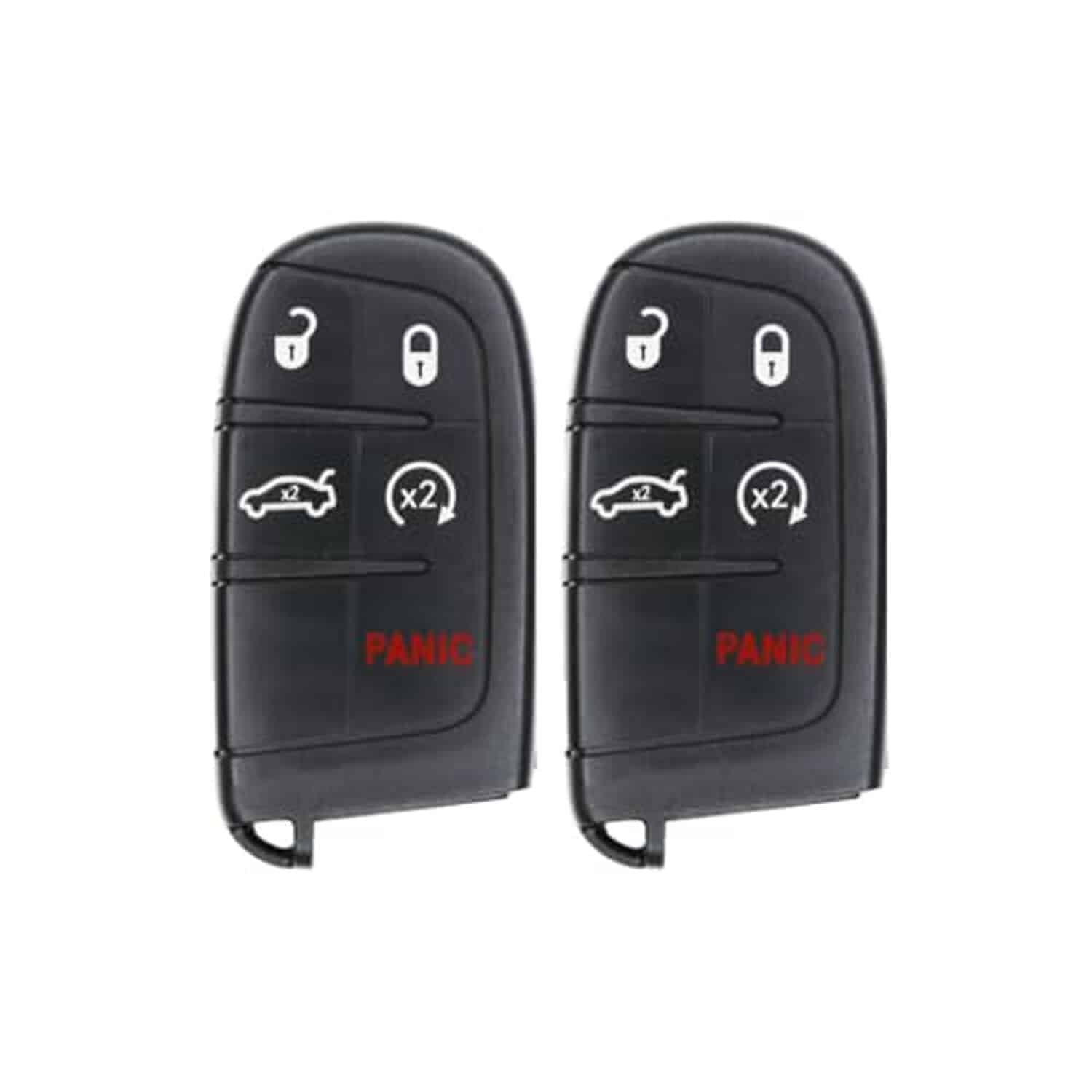 Approved UrbanX catalog image UrbanX (2-Pack) Replacement 2015-2018 Dodge Challenger Key Fob – FCC: M3N-40821302, M3N40821302 – PN: 56046759AF – 5 Button - Image 1