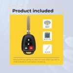 UrbanX Replacement 2014-2019 Toyota Corolla Camry Key Fob – FCC: HYQ12BDM, HYQ12BEL – PN: 89070-02880 – 4 Button - Image 7