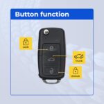 UrbanX Replacement 2011 Volkswagen CC Key Fob – FCC: NBG010180T – PN: 5K0837202 – 4 Button - Image 5
