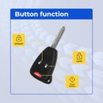 UrbanX Replacement 2006-2010 Chrysler PT Cruiser Key Fob – FCC: OHT692427AA, OHT692713AA – PN: 56040649AC – 3 Button - Image 6