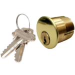UrbanX Aftermarket 1 1/2 Inch Mortise Cylinder Brass Finish – Schlage Keyway - image 1