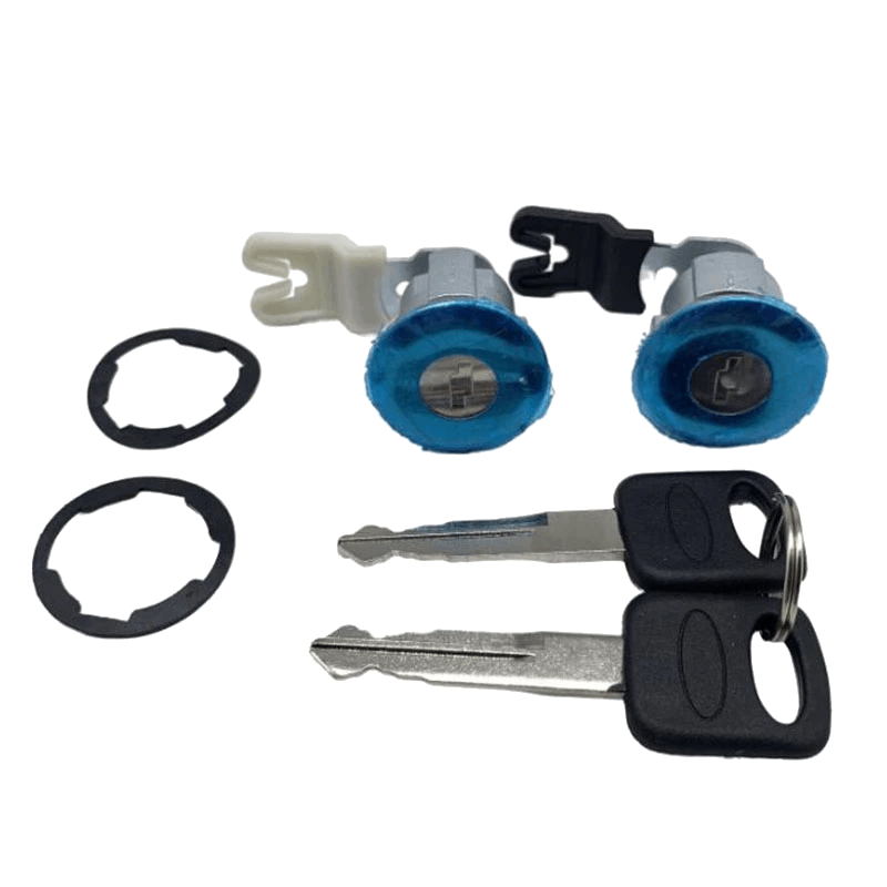 UrbanX Aftermarket 1986-1995 Ford Mercury Mazda H54 10 Cut Driver And Passengers Door Lock Cylinder Coded Chrome - image 1 UrbanX Aftermarket 1986-1995 Ford Mercury Mazda H54 10 Cut Driver And Passengers Door Lock Cylinder Coded Chrome - image 1