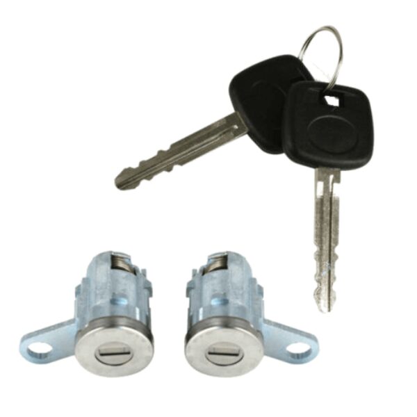 UrbanX Aftermarket 1995-2004 Toyota Tacoma Door Lock Cylinder Set Kit with Keys Front Pair - image 1