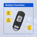 UrbanX Replacement 2014-2018 Mazda 3 Hatchback Smart Key Fob – FCC: WAZSKE13D01 – PN: KDY3-67-5DY, KD33-67-5RY – 3 Button - Image 4