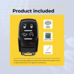 UrbanX (2-Pack) Replacement 2019-2024 Ram 2500 3500 4500 5500 Key Fob – FCC: GQ4-76T – PN: 68575429 – 5 Button - Image 6