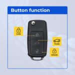 UrbanX Replacement 2011 Volkswagen CC Key Fob – FCC: NBG010180T – PN: 5K0837202 – 4 Button - Image 4