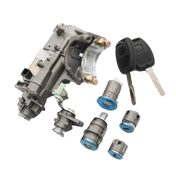 UrbanX Aftermarket 2003-2007 Honda Accord Ignition Auto Lock Cylinder And Left Door Cylinder Complete Set Coded - image 1