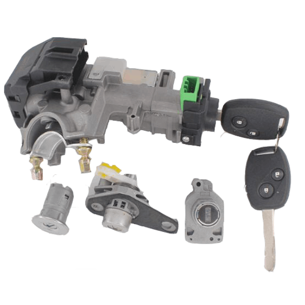 UrbanX Aftermarket 2006-2009 Honda Civic Ignition Auto Lock Cylinder And Left Door Cylinder Complete Set Coded - image 1
