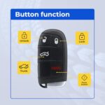 UrbanX Replacement 2019-2023 Dodge Challenger Key Fob – FCC: M3N-40821302 – PN: 68155686, 68394190 – 4 Button - Image 6