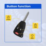UrbanX Replacement 2006-2010 Chrysler PT Cruiser Key Fob – FCC: OHT692427AA, OHT692713AA – PN: 56040649AC – 3 Button - Image 4