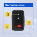 UrbanX (2-Pack) Replacement 2008-2012 Toyota RAV4 Key Fob – FCC: HYQ14AAB – PN: 89904-48100, 89904-06041, 89904-07030 – 3 Button - Image 4