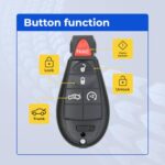 UrbanX Replacement 2014 Dodge Dart Key Fob – FCC: M3N32297100 – PN: 56046773AA – 5 Button - Image 5