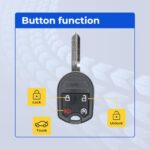 UrbanX Replacement 2013 Ford F-250 Key Fob – FCC: CWTWB1U793, OUC6000022, 164-R8067, 164-R8064 – PN: 164-R8064, 164-R8067 – 4 Button - Image 6