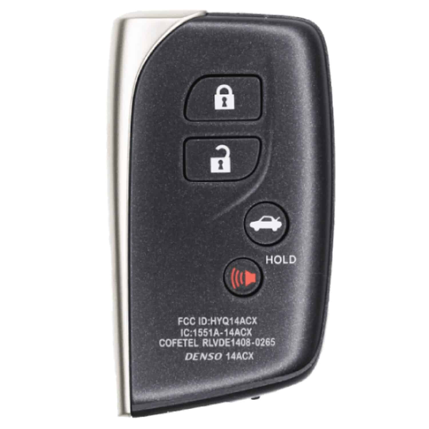 UrbanX Aftermarket Replacement Key Fob – FCC: HYQ14ACX – PN: 89904-50N10 – 4 Button UrbanX Aftermarket Replacement Key Fob – FCC: HYQ14ACX – PN: 89904-50N10 – 4 Button - Image 1