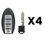 UrbanX Aftermarket Replacement Key Fob – FCC: CWTWB1U840 – PN: 285E33SG0D – 4 Button – 4-Pack