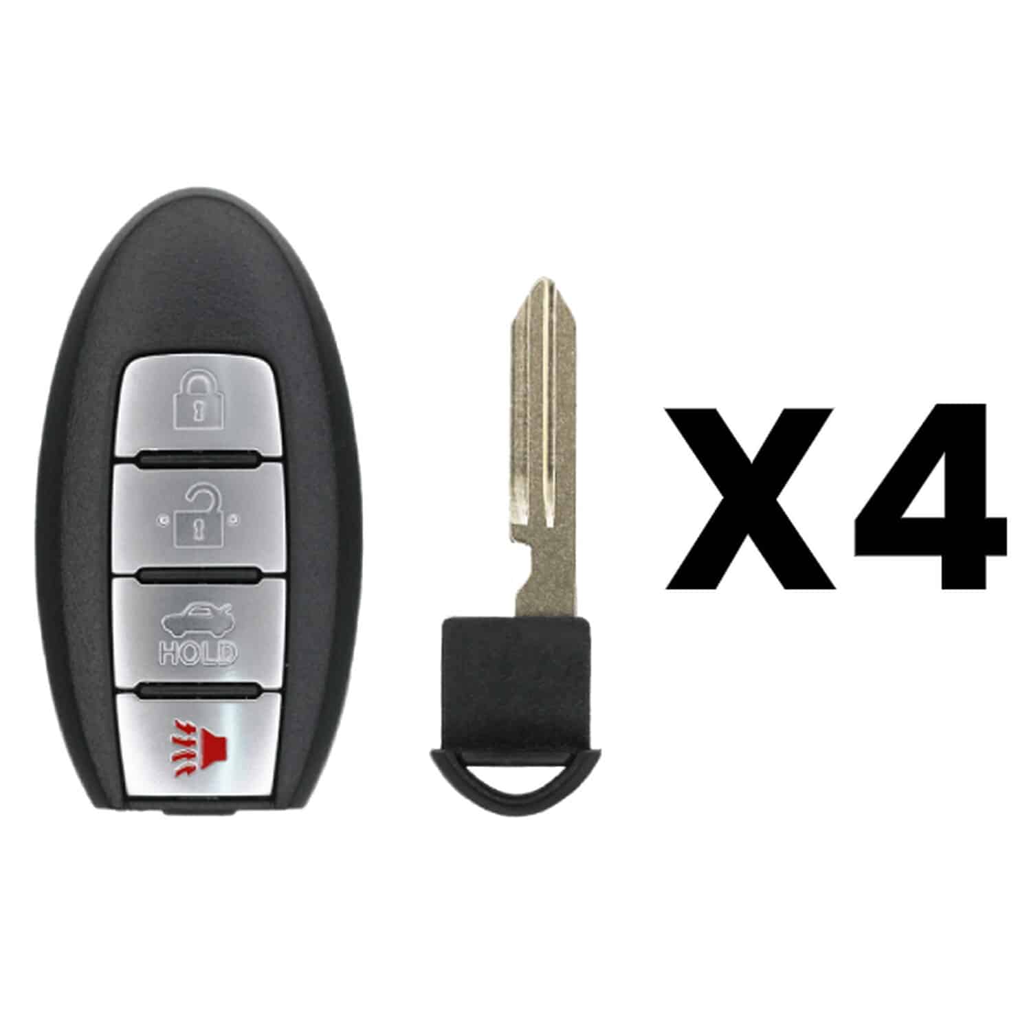 UrbanX Aftermarket Replacement Key Fob – FCC: CWTWB1U840 – PN: 285E33SG0D – 4 Button – 4-Pack UrbanX Aftermarket Replacement Key Fob – FCC: CWTWB1U840 – PN: 285E33SG0D – 4 Button – 4-Pack - Image 1