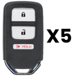UrbanX Aftermarket Replacement Key Fob – FCC: KR5V1X – PN: 72147T5AA01 – 3 Button – 5-Pack
