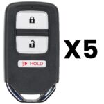 UrbanX Aftermarket Replacement Key Fob – FCC: KR5V1X – PN: 72147T5AA01 – 3 Button – 5-Pack